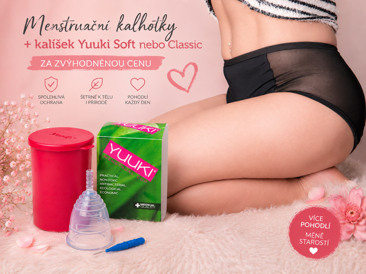 Menstruační kalíšek + kalhotky
