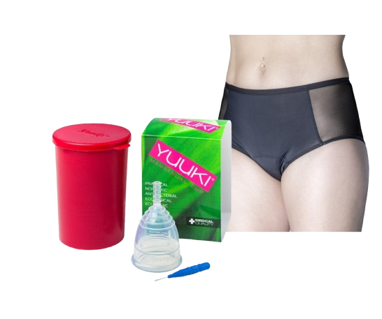 Menstruační kalíšek + kalhotky